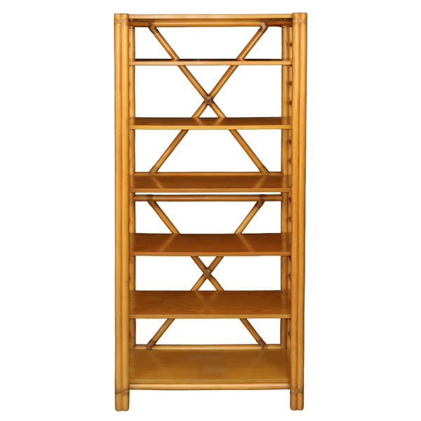 Italo Gasparucci - Wicker and rattan bookcase