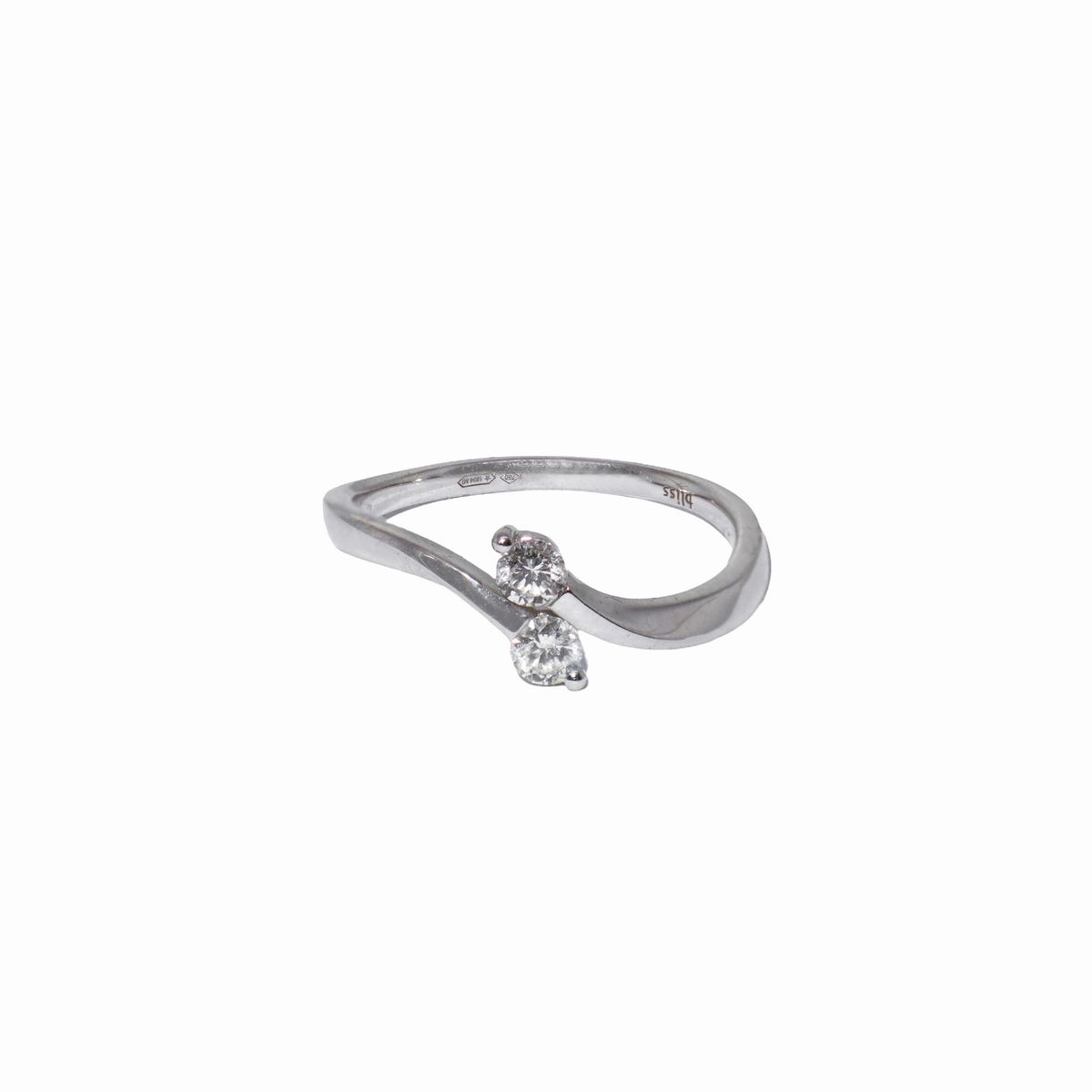 Anello in Oro Bianco Contrarie'