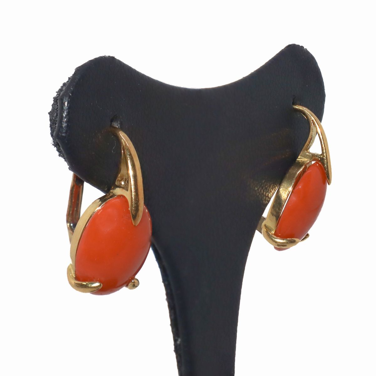 Orecchini in Oro Rosso e Corallo