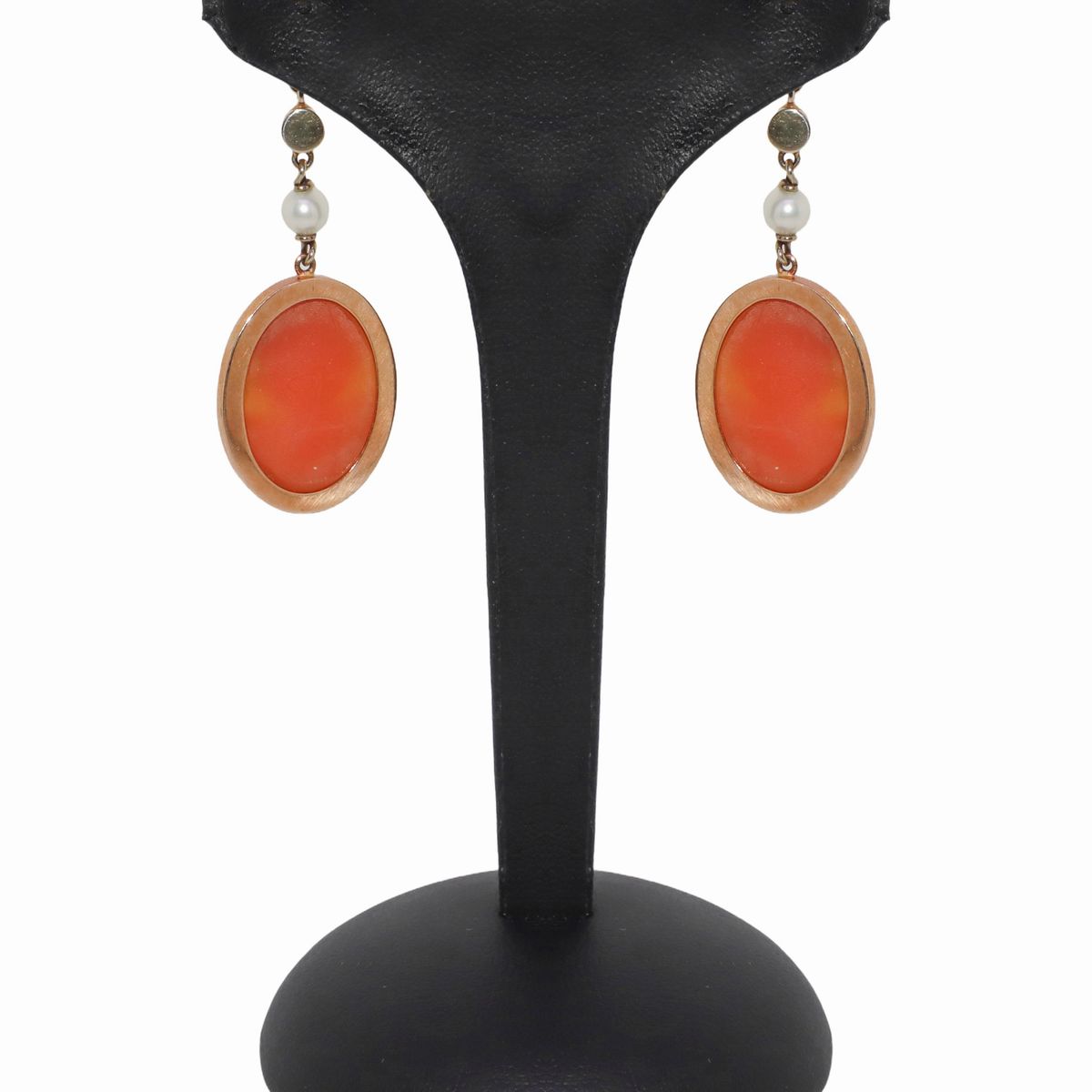 Orecchini in Oro Rosso e Corallo