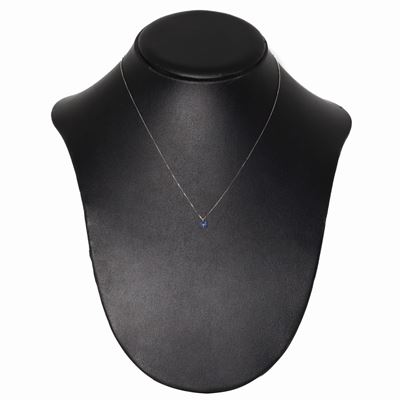 Collana con Ciondolo Quadrato con Zaffiri e Brillanti, Pistoia