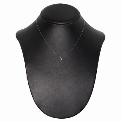 Collana in Oro Bianco con Punto Luce