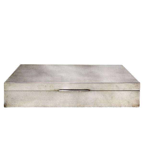 Silver box with playing cards