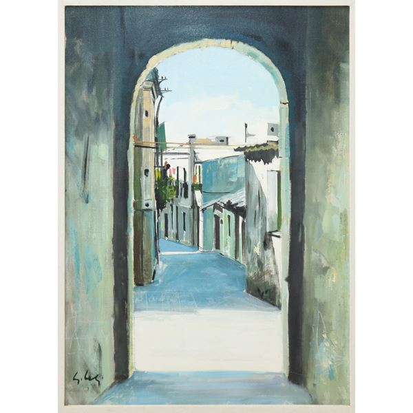 Giuseppe Cieli - Alley with arch in San Pietro A Maida