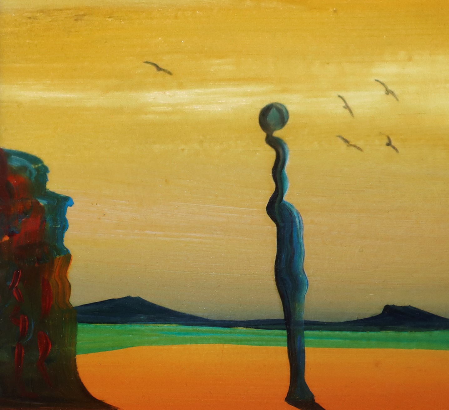 Paesaggio con installazione