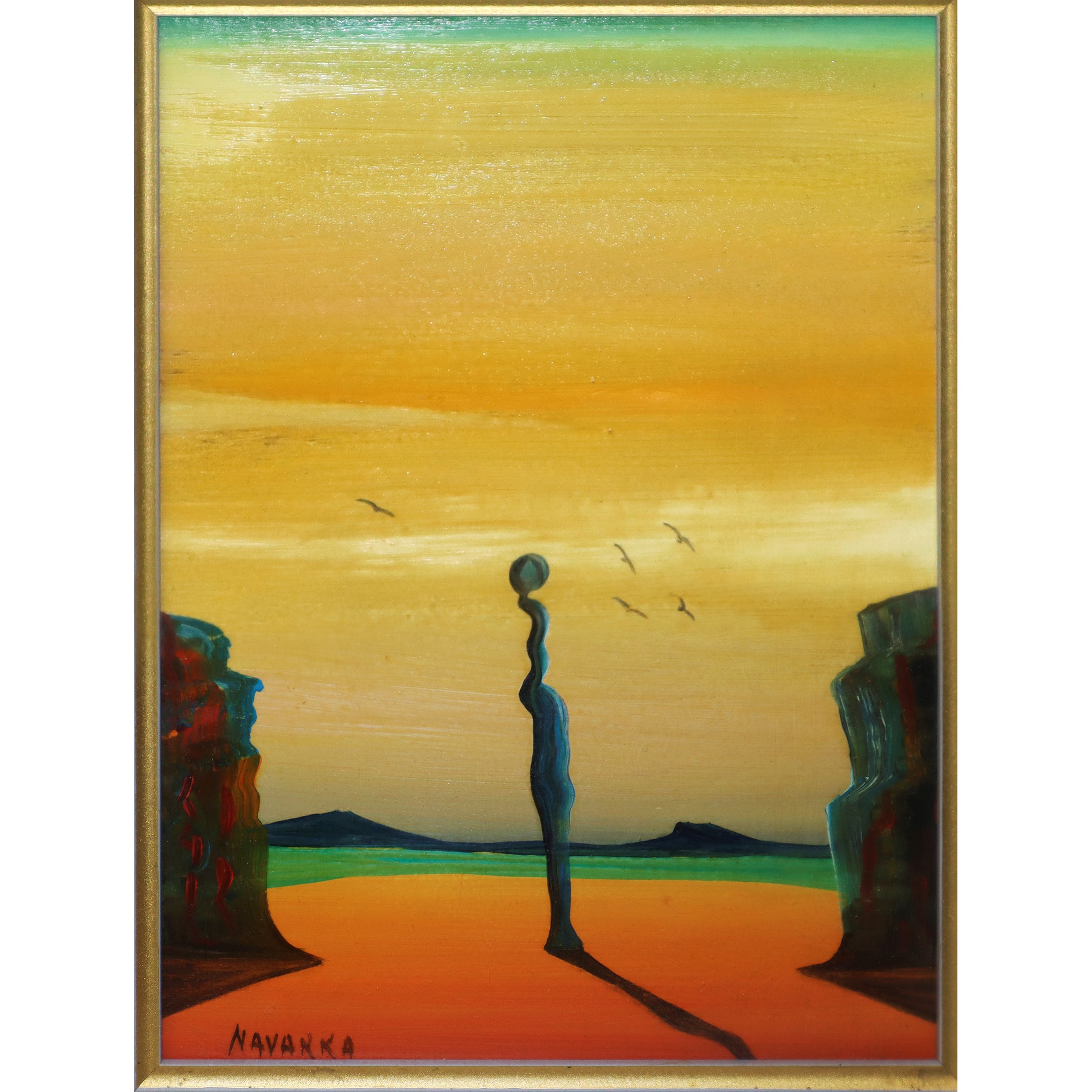 Paesaggio con installazione