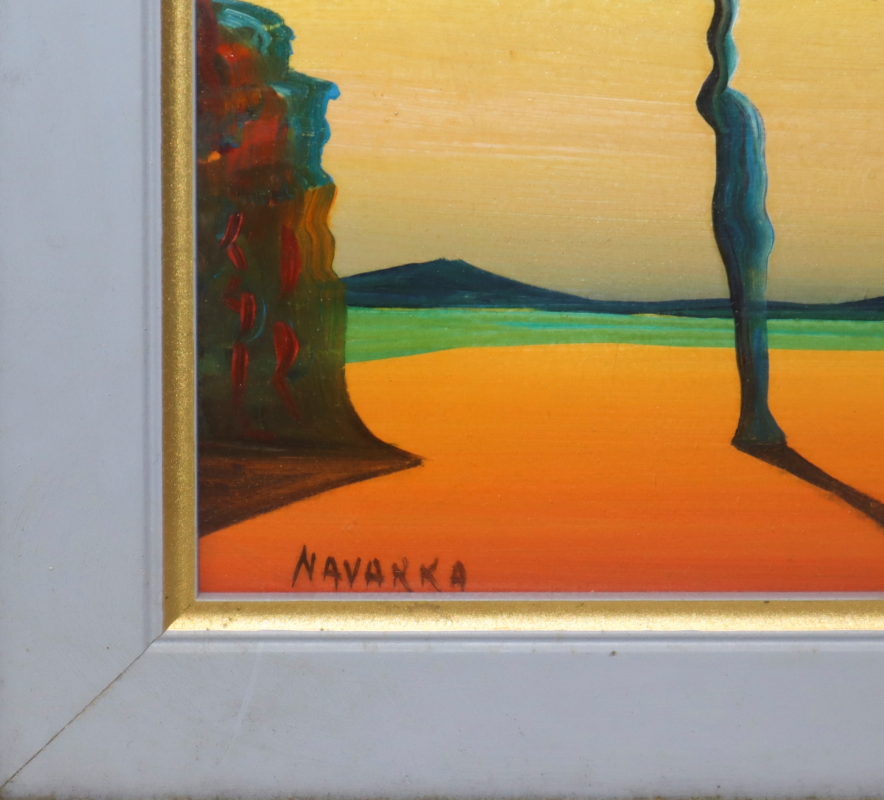 Paesaggio con installazione