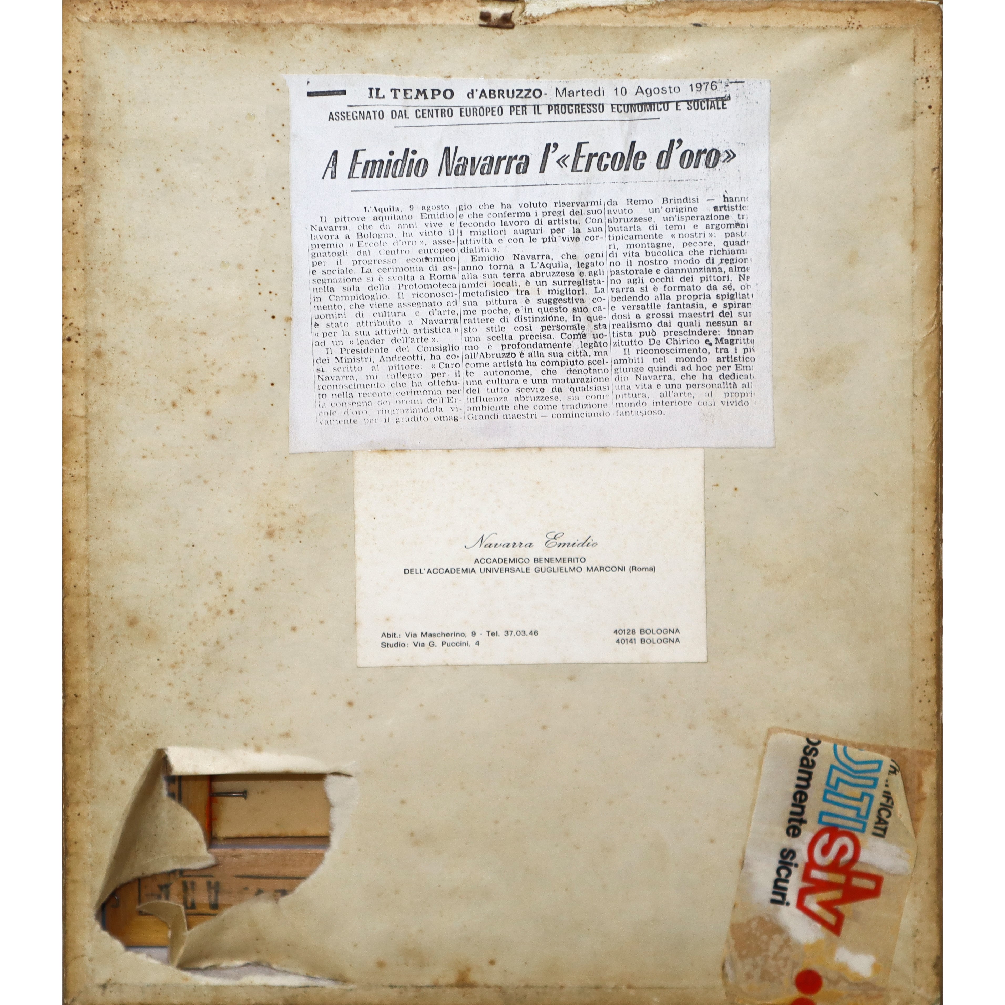 Paesaggio con installazione