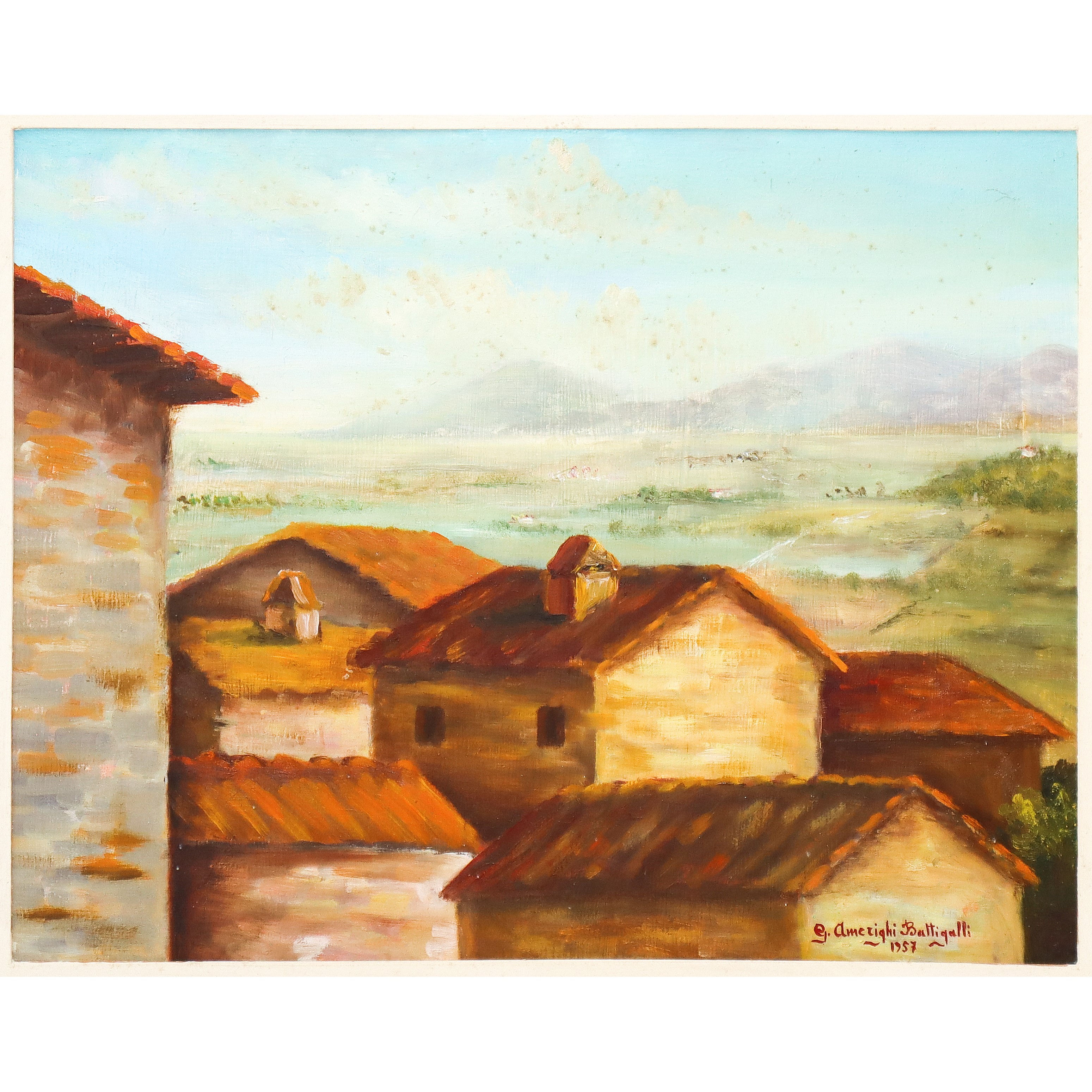 Graziella Amerighi Battigalli - Paesaggio con Case
