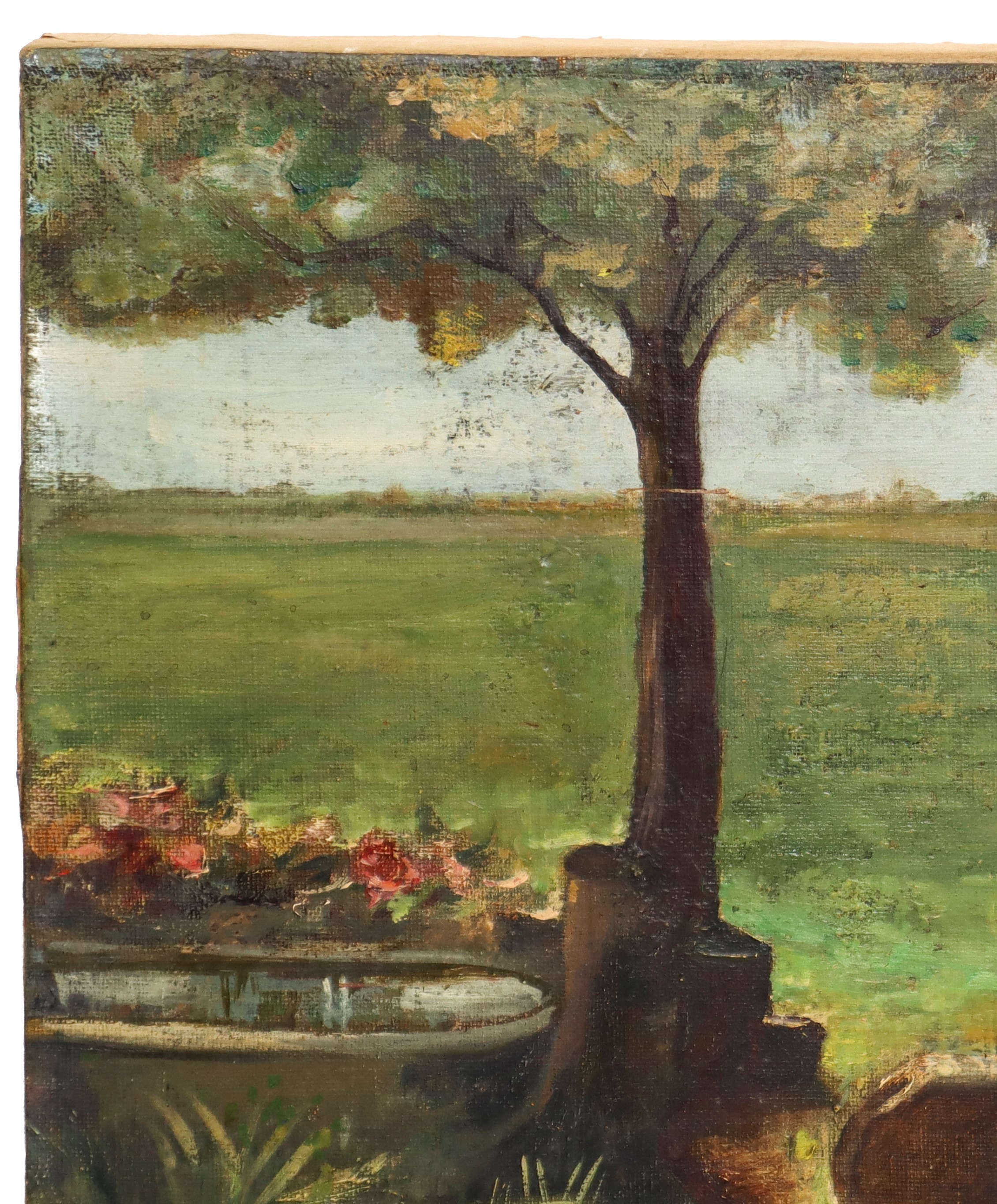 Paesaggio con ragazza che aguglia