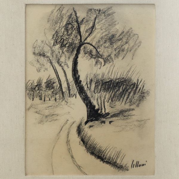 Umberto Lilloni - Tree-lined street