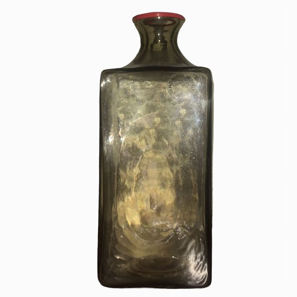 Venini - Smoked glass bottle