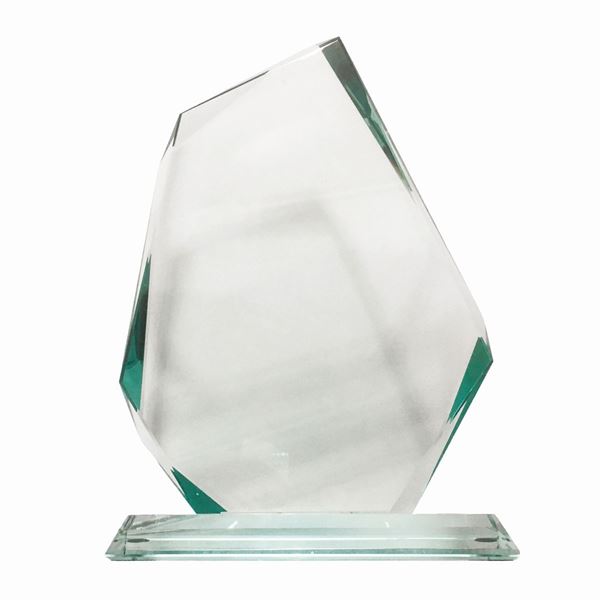 Glass sculpture photo holder