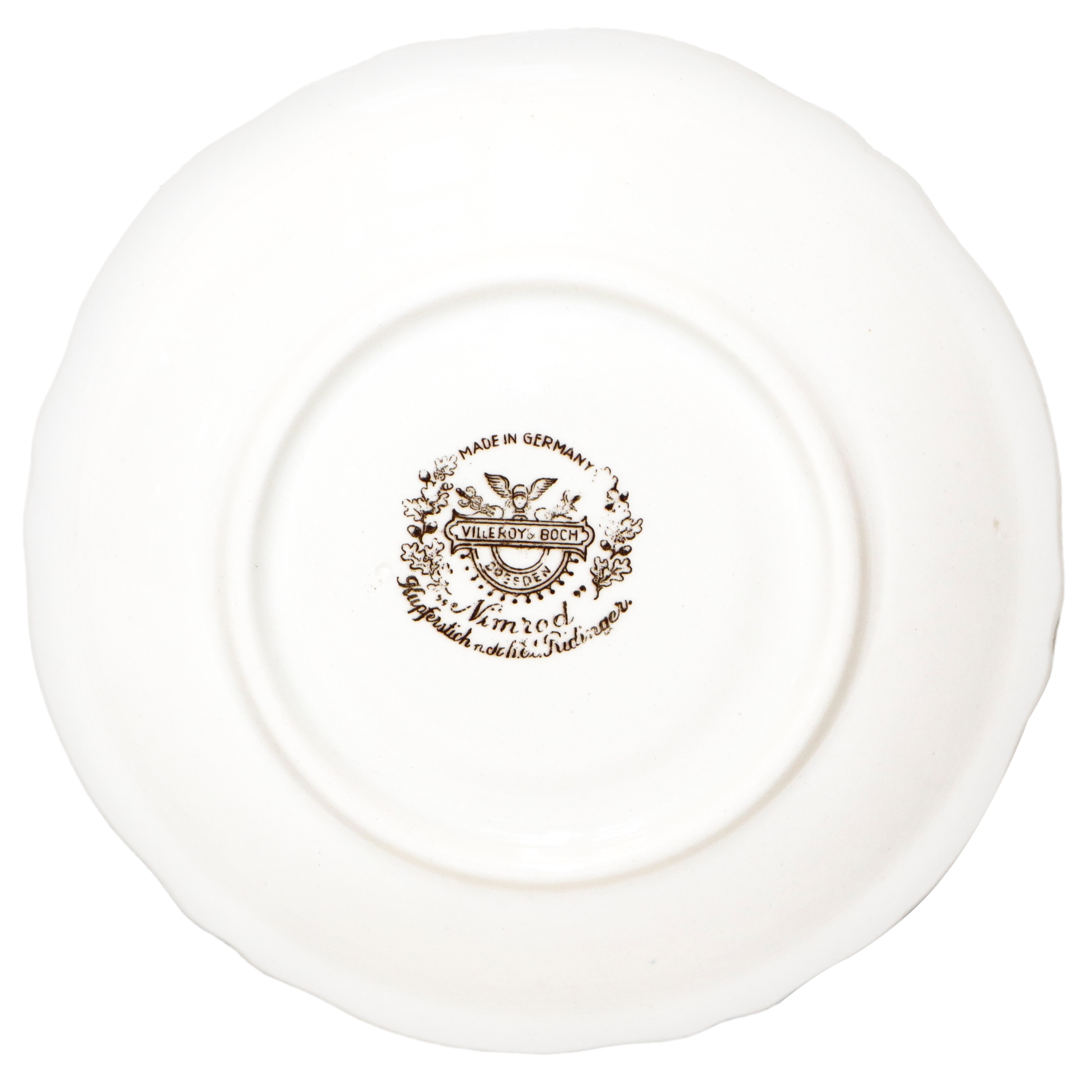 Servizio da te per 12, Villeroy & Bosh, Dresden mod. Nimrod, con raffigurazioni di diverse scene ...