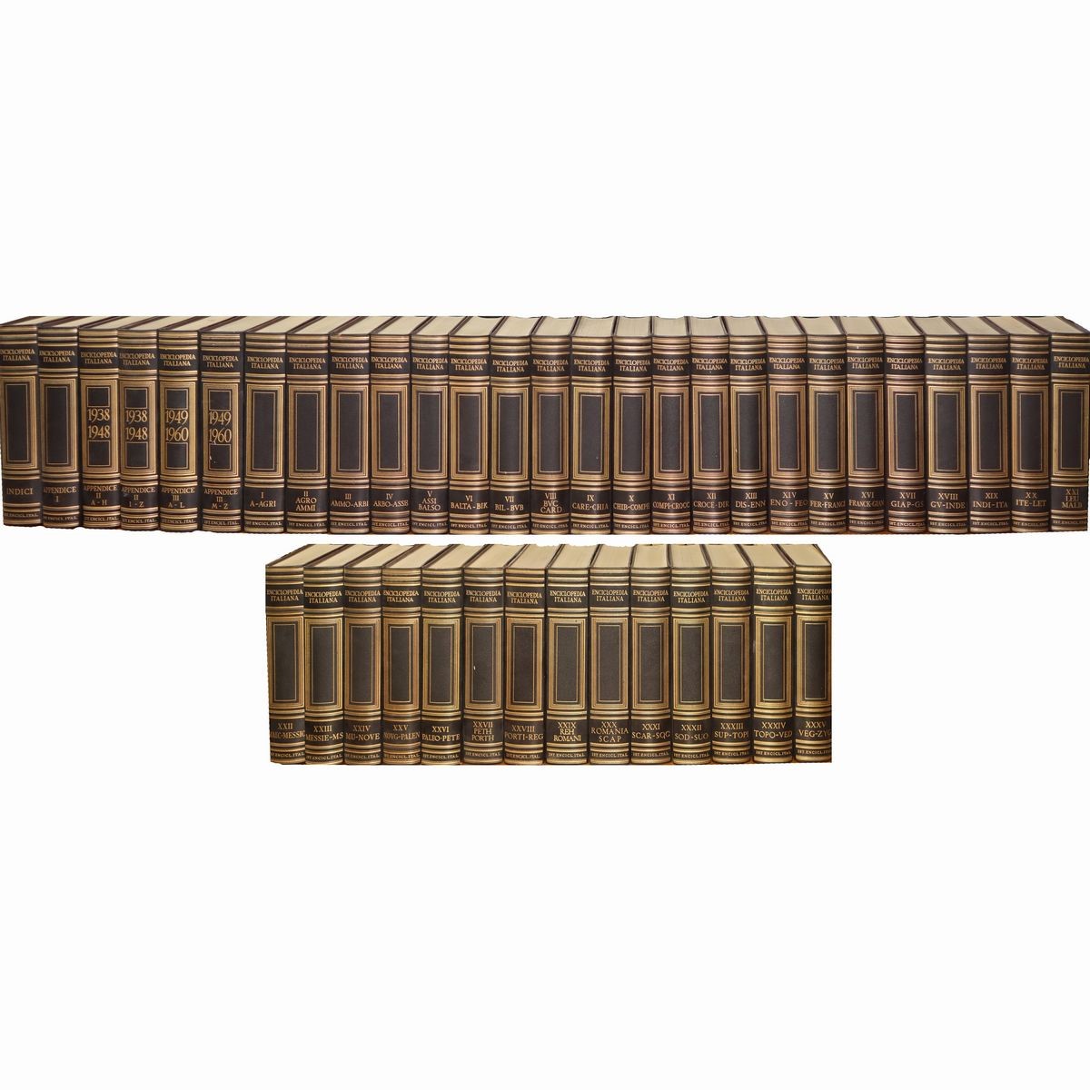 Enciclopedia Treccani, 41 volumi, illustrata
