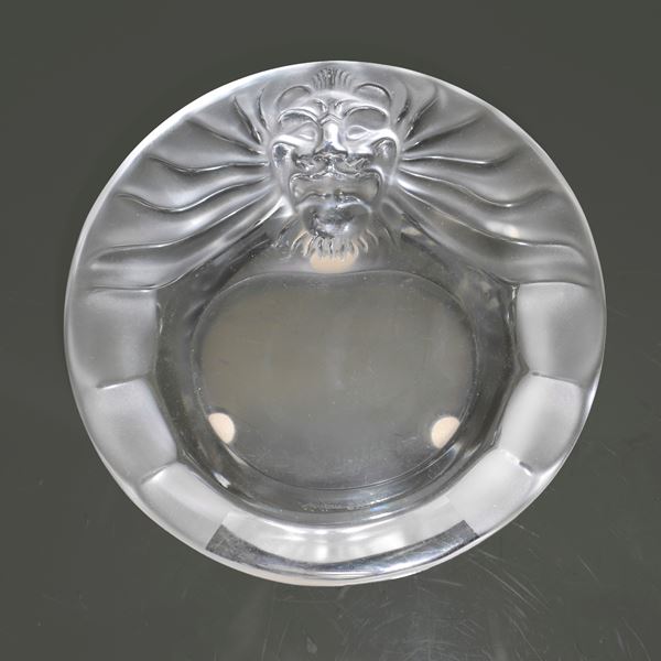 Lalique France - Ashtray with lion decoration