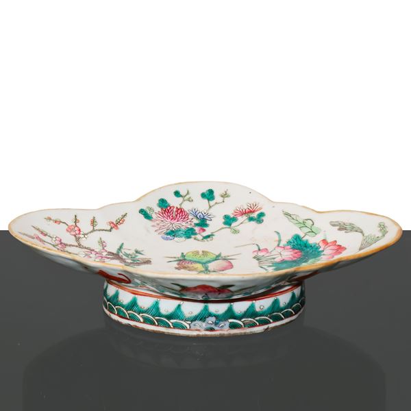 Chinese centerpiece with floral and pomegranate motifs