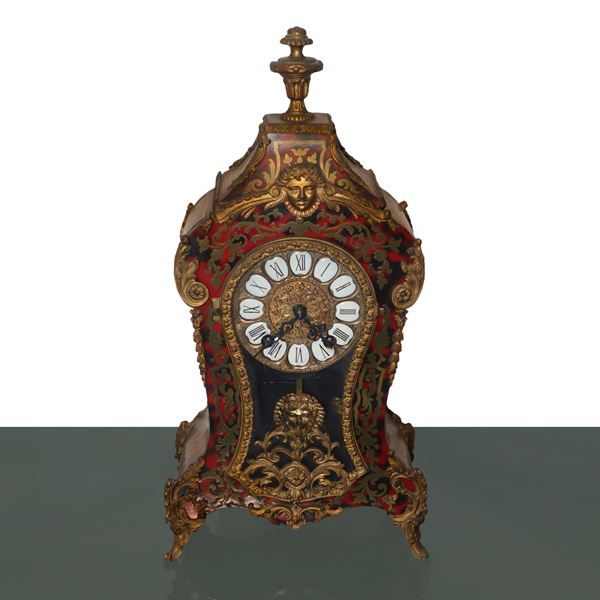 Boulle style pendulum table clock