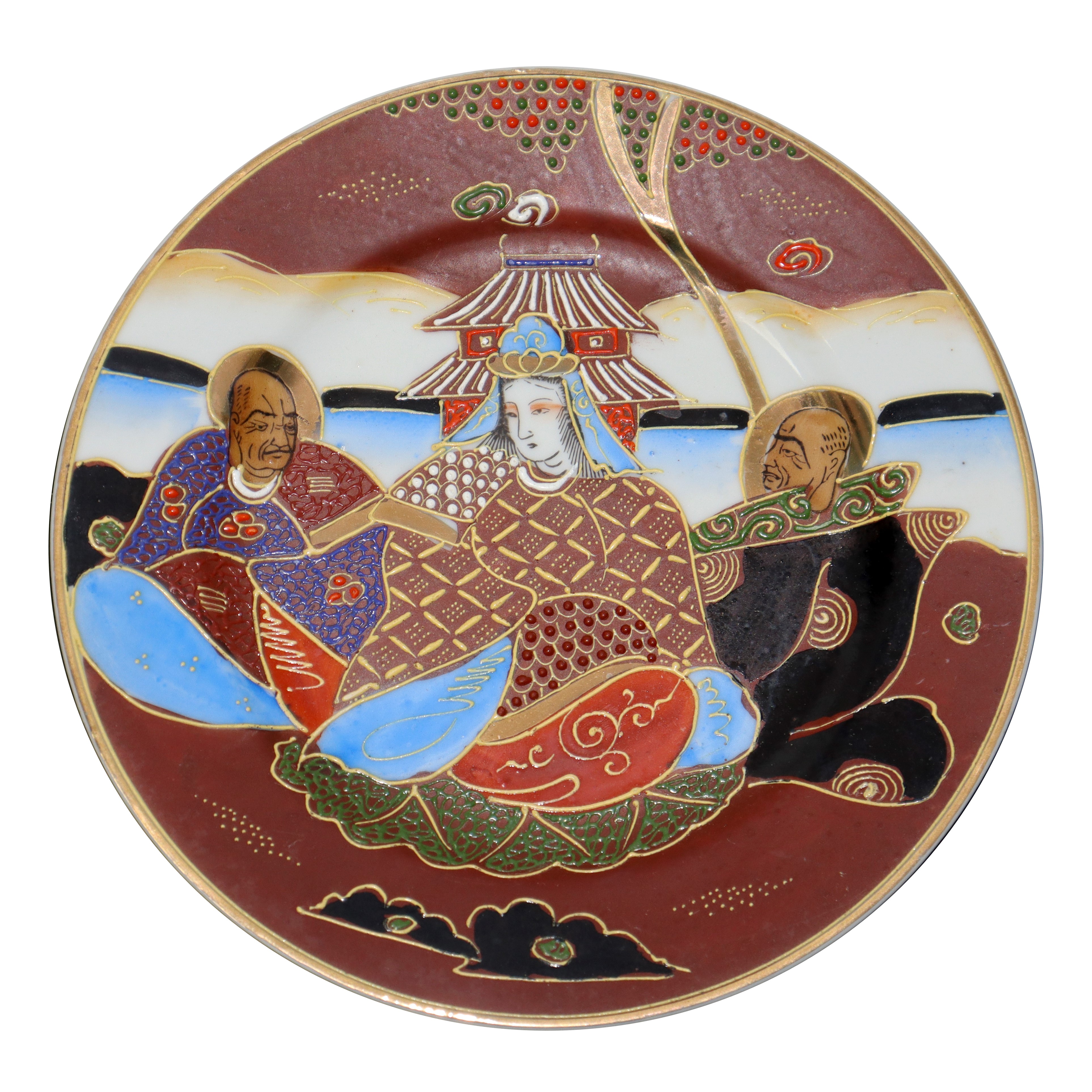 Gruppo di 3 Piatti Satsuma
