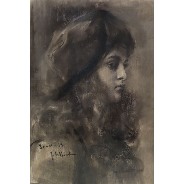 Portrait of a girl with a beret