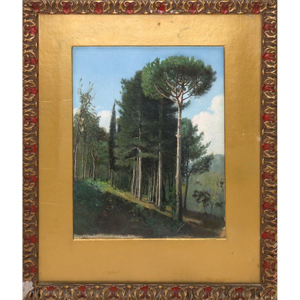 Paesaggio con alberi