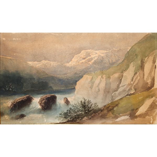 Mountain river landscape