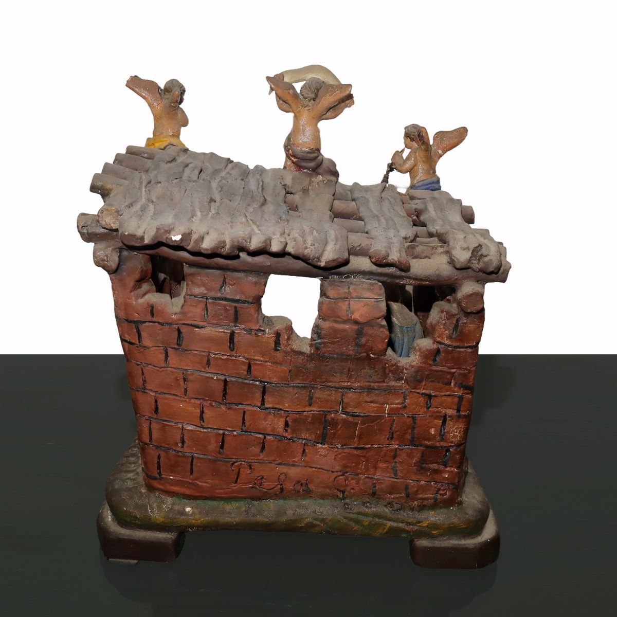 Presepe in ceramica policroma, Caltagirone, XX secolo