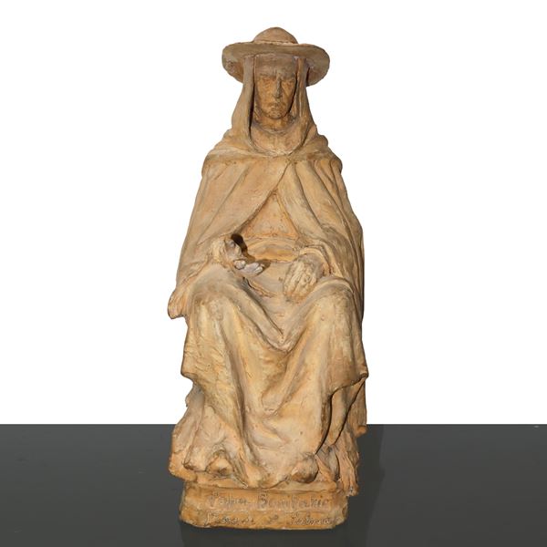 Pope Boniface, terracotta sculpture