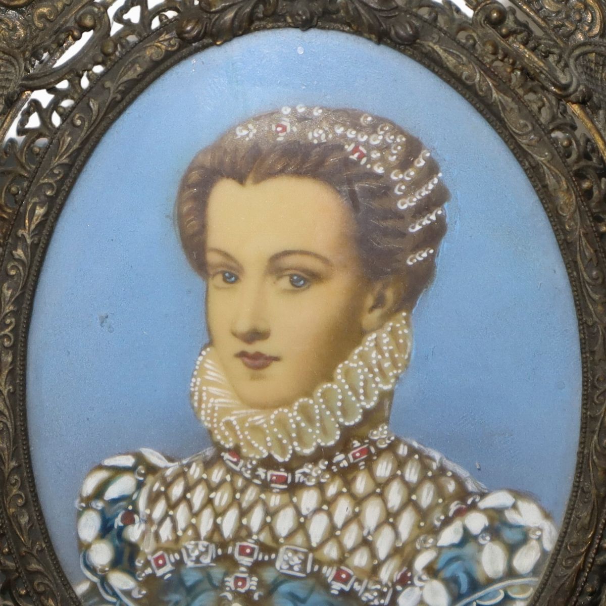 Coppia di Miniature, Raffiguranti Soggetti Femminilili.
