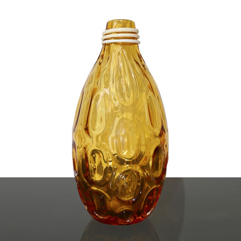 Venini - Vaso in Vetro di Murano Giallo