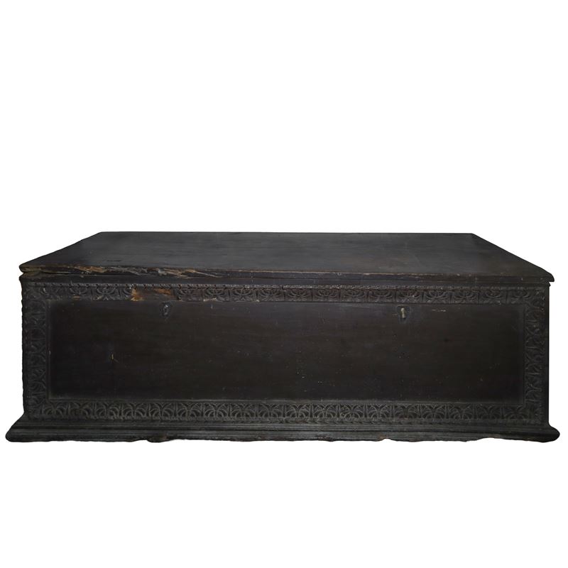 Cassapanca in legno, XIX secolo