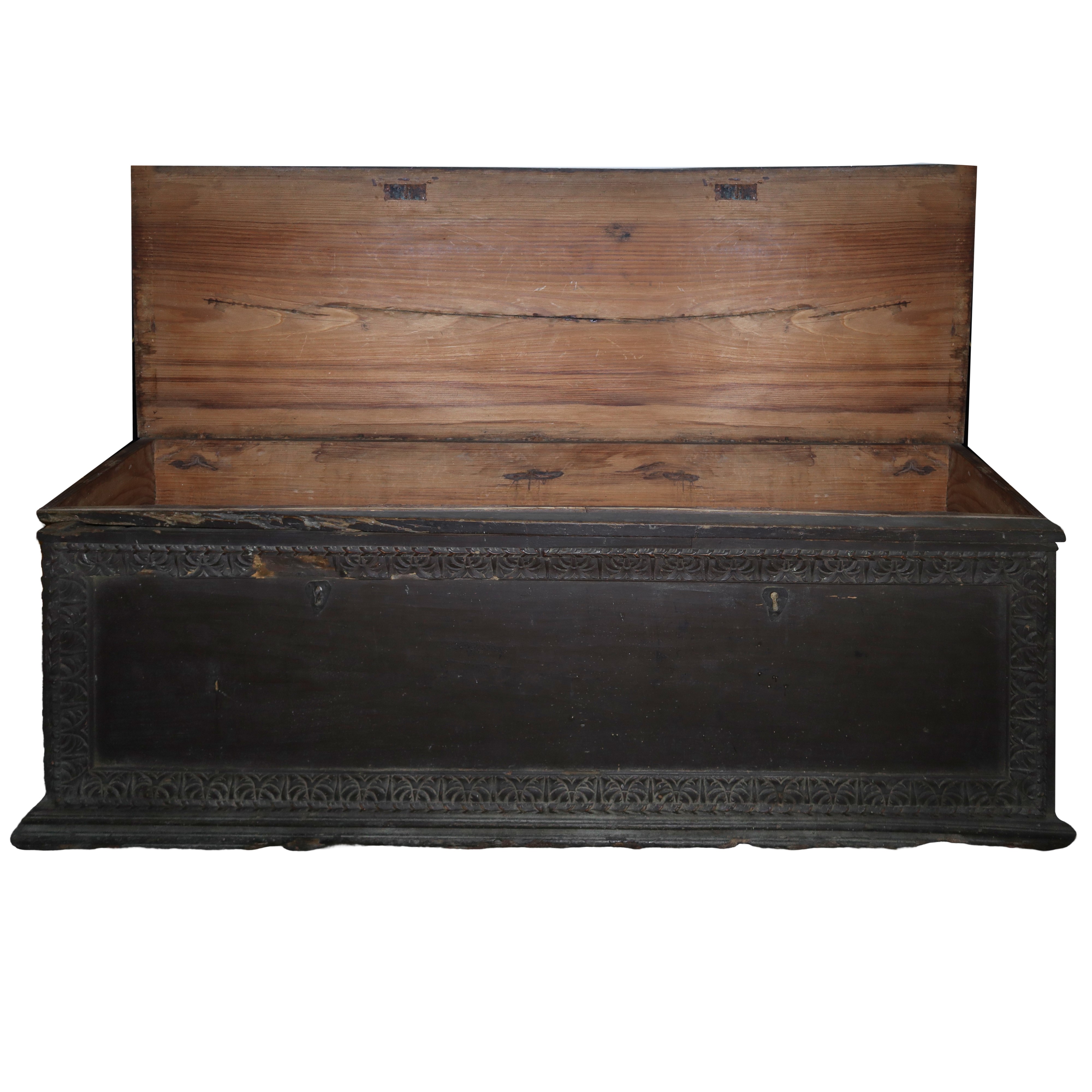 Cassapanca in legno, XIX secolo