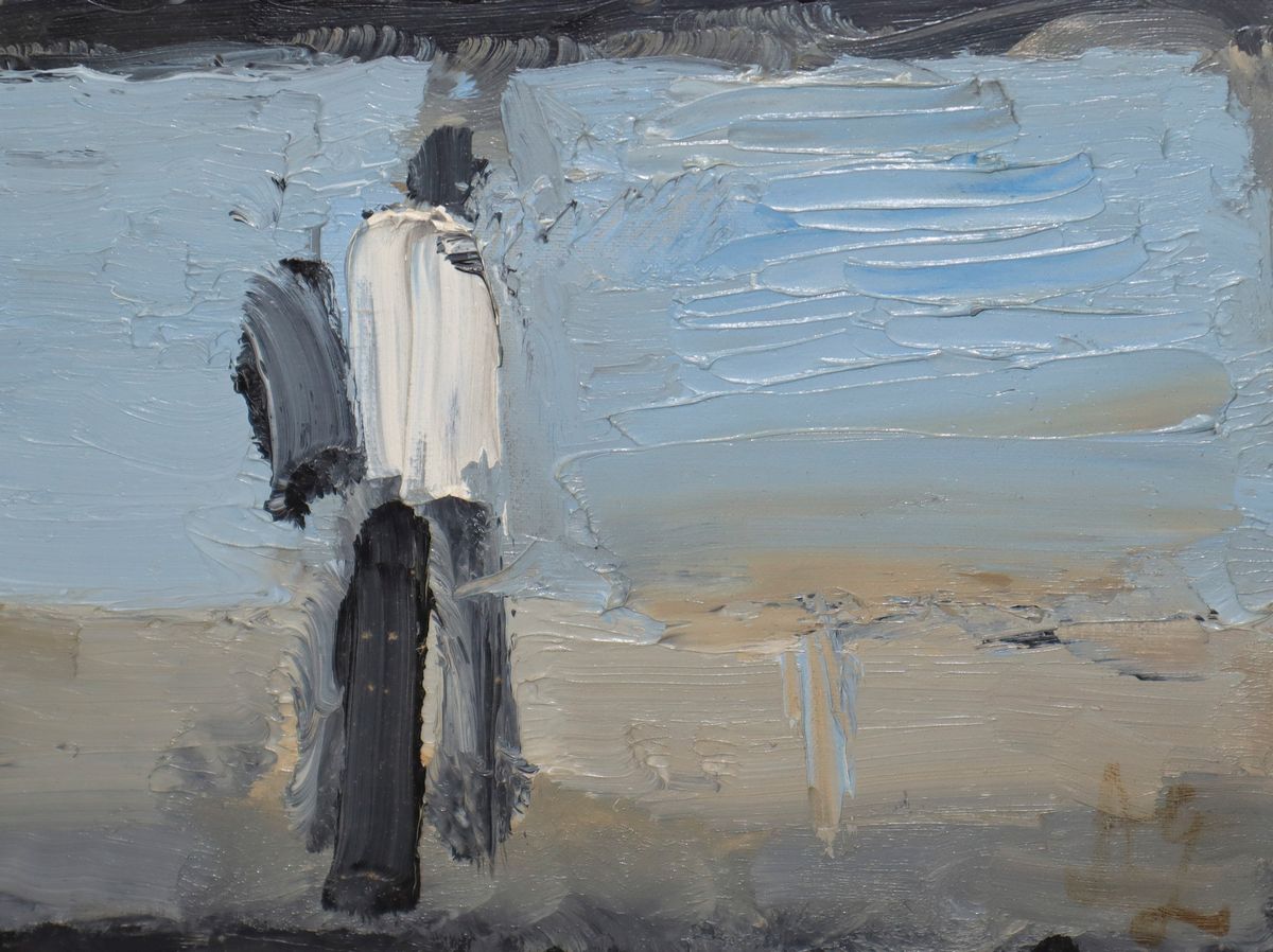 Alberto Gianquinto - Uomo che Guarda il Mare (piero Guccione)