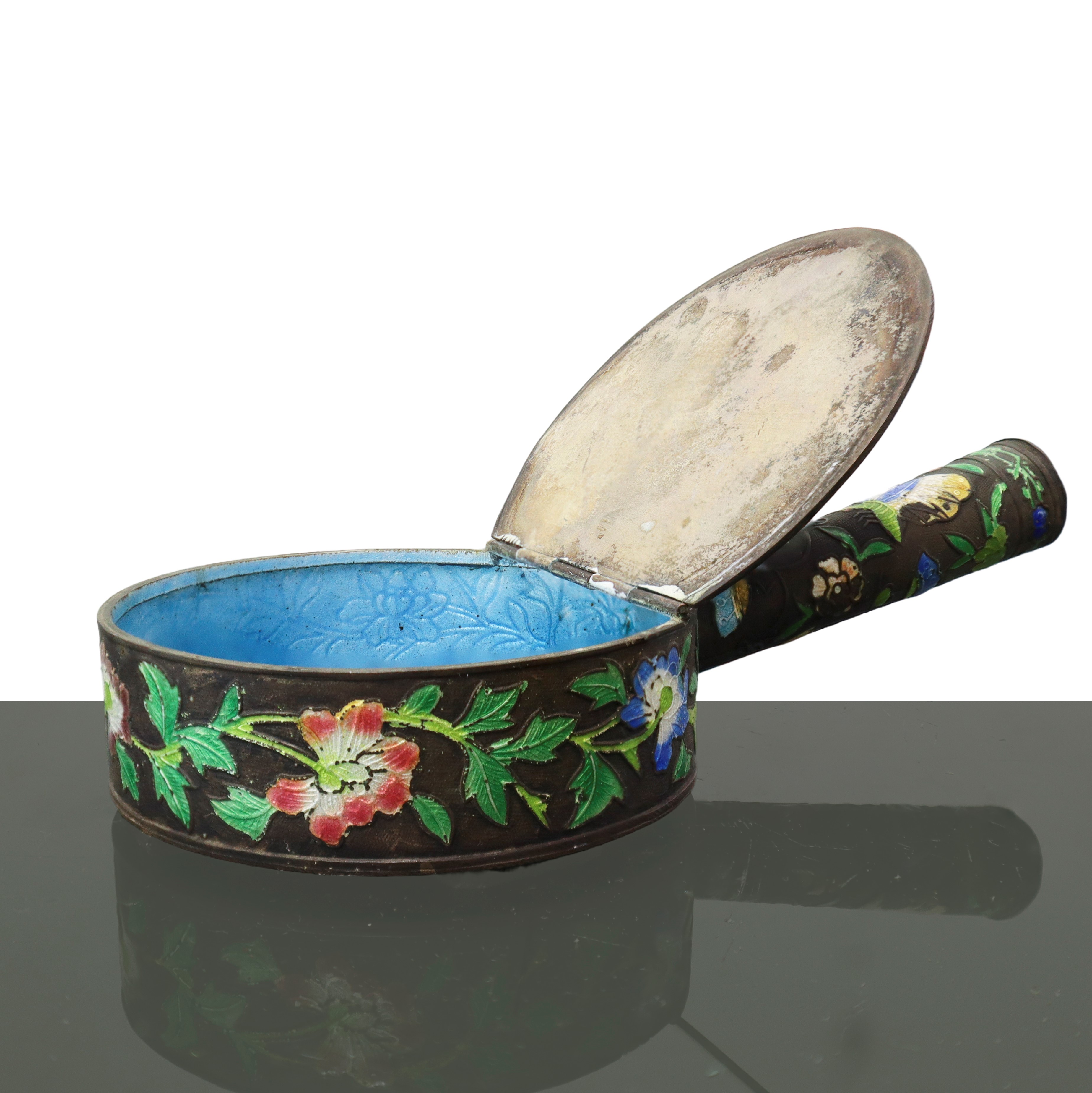 Raccogli briciole con decorazioni smaltate