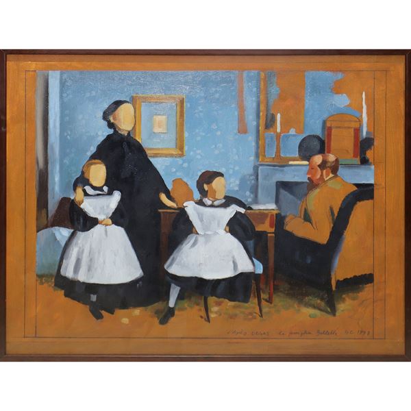 Giuseppe Colombo - D'apres Degas, The Belleli family