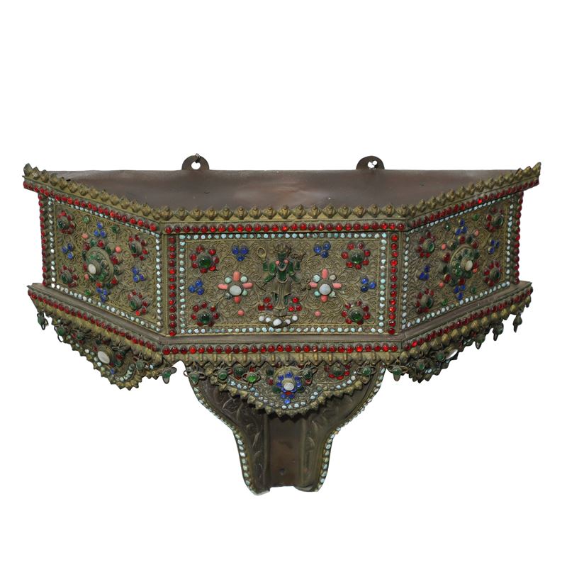 Mensola Orientale con Pietre Dure, Lapislazzuli e Madreperla