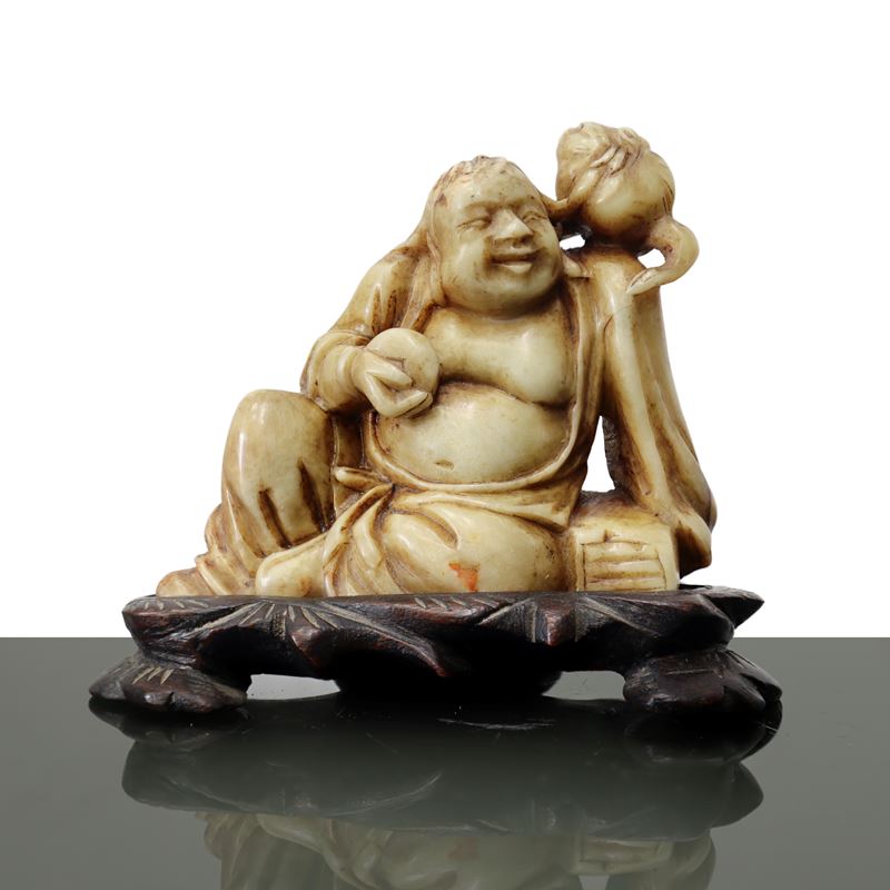 Buddha che Ride in Marmo