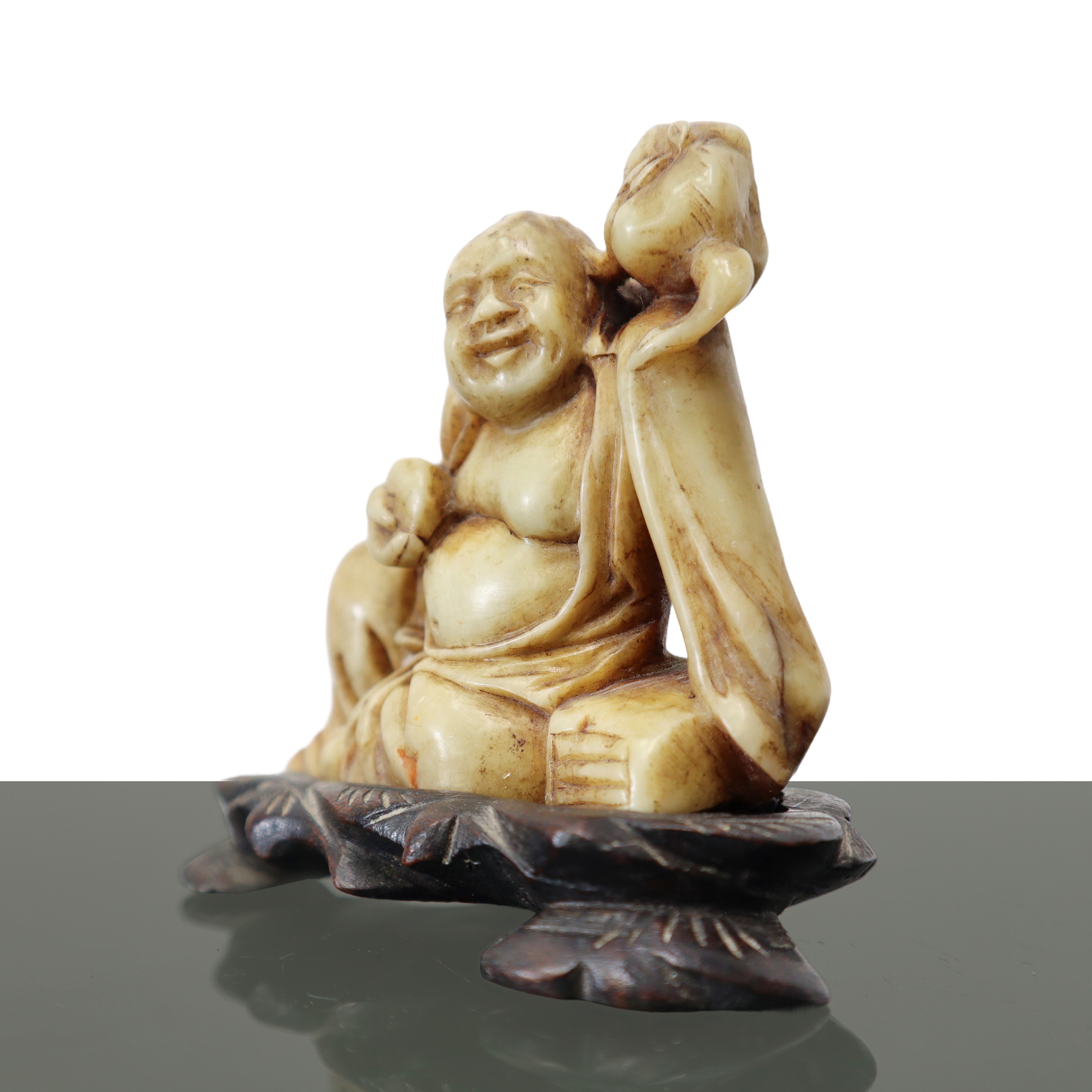 Buddha che Ride in Marmo