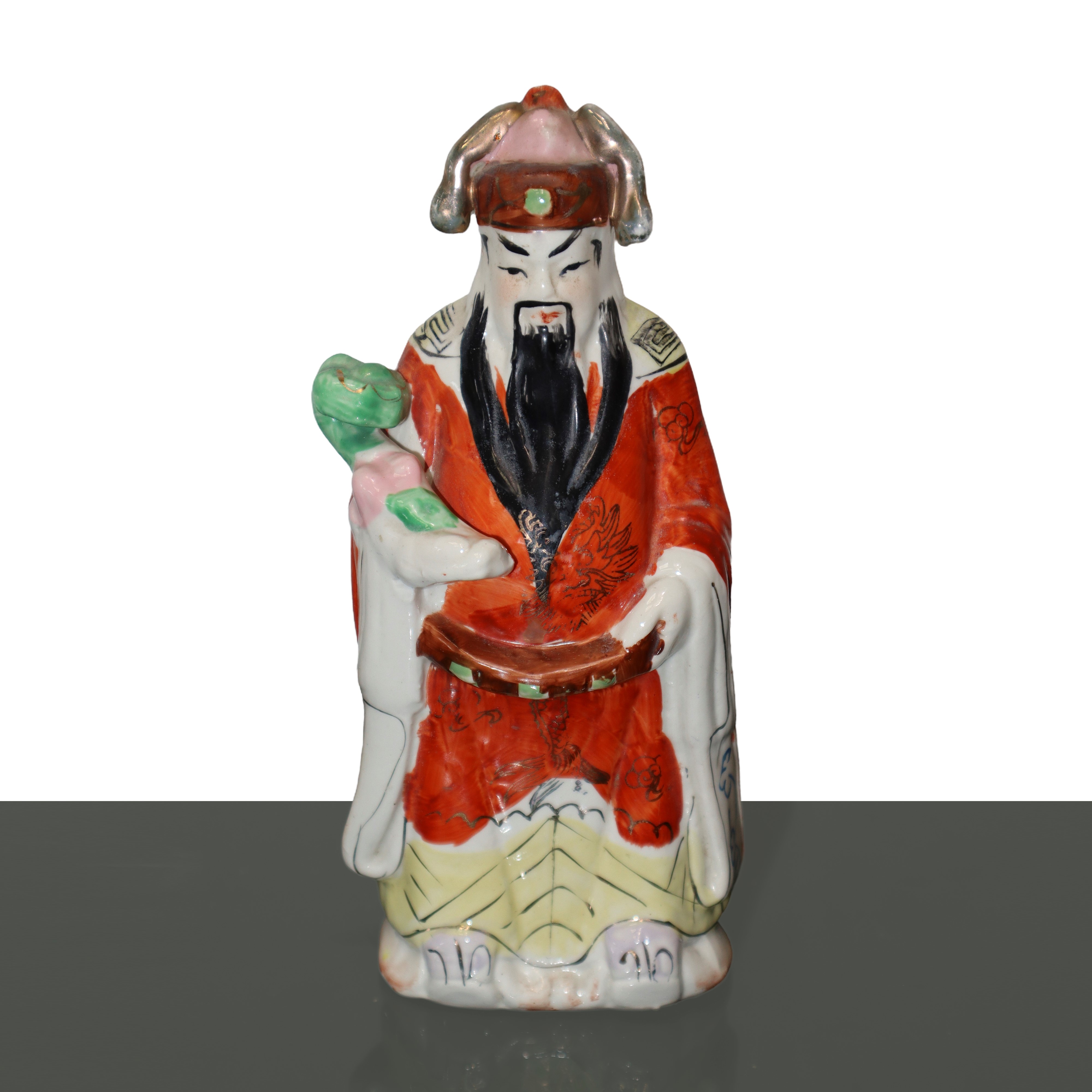 Coppia di Statuette Cinesi in Porcellana