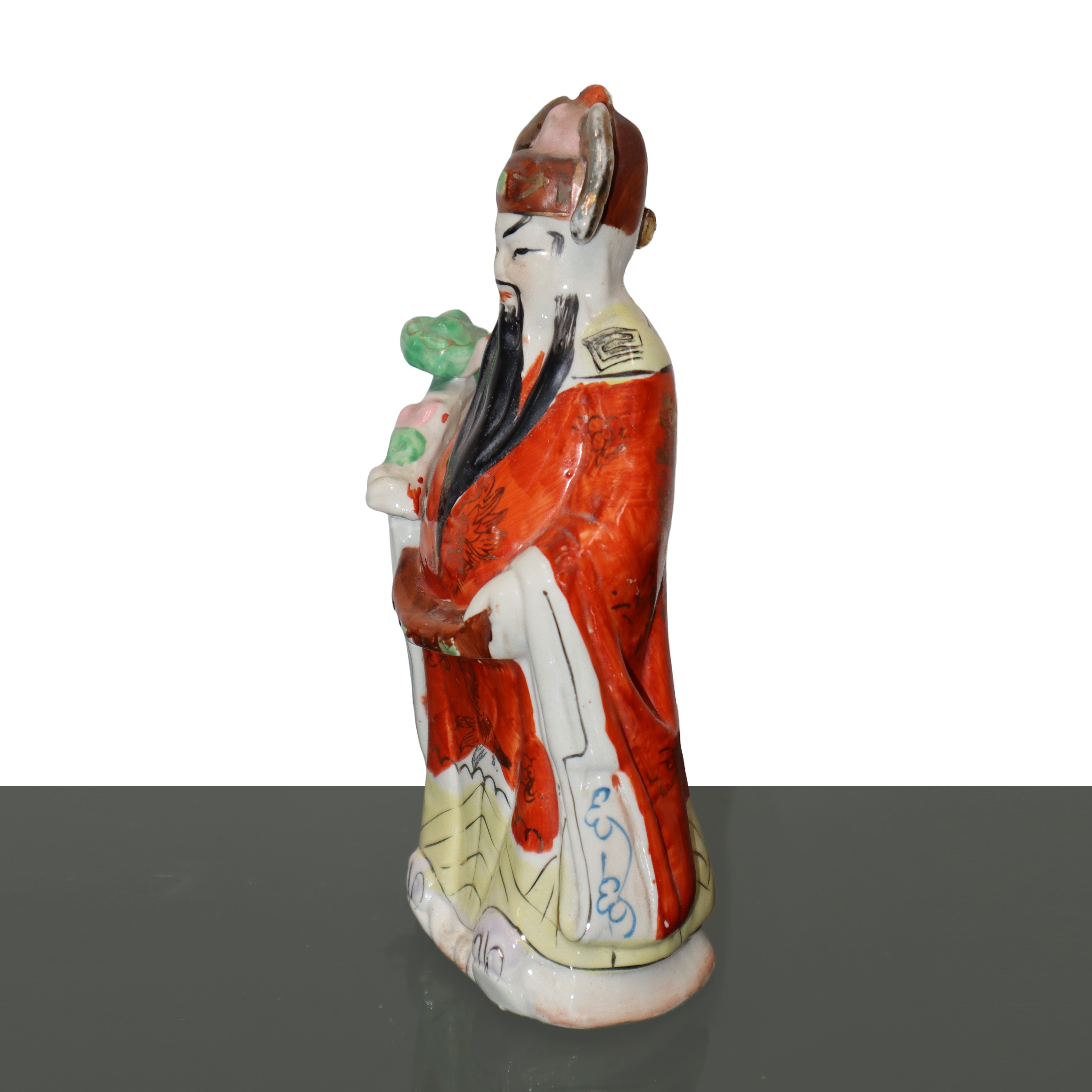 Coppia di Statuette Cinesi in Porcellana