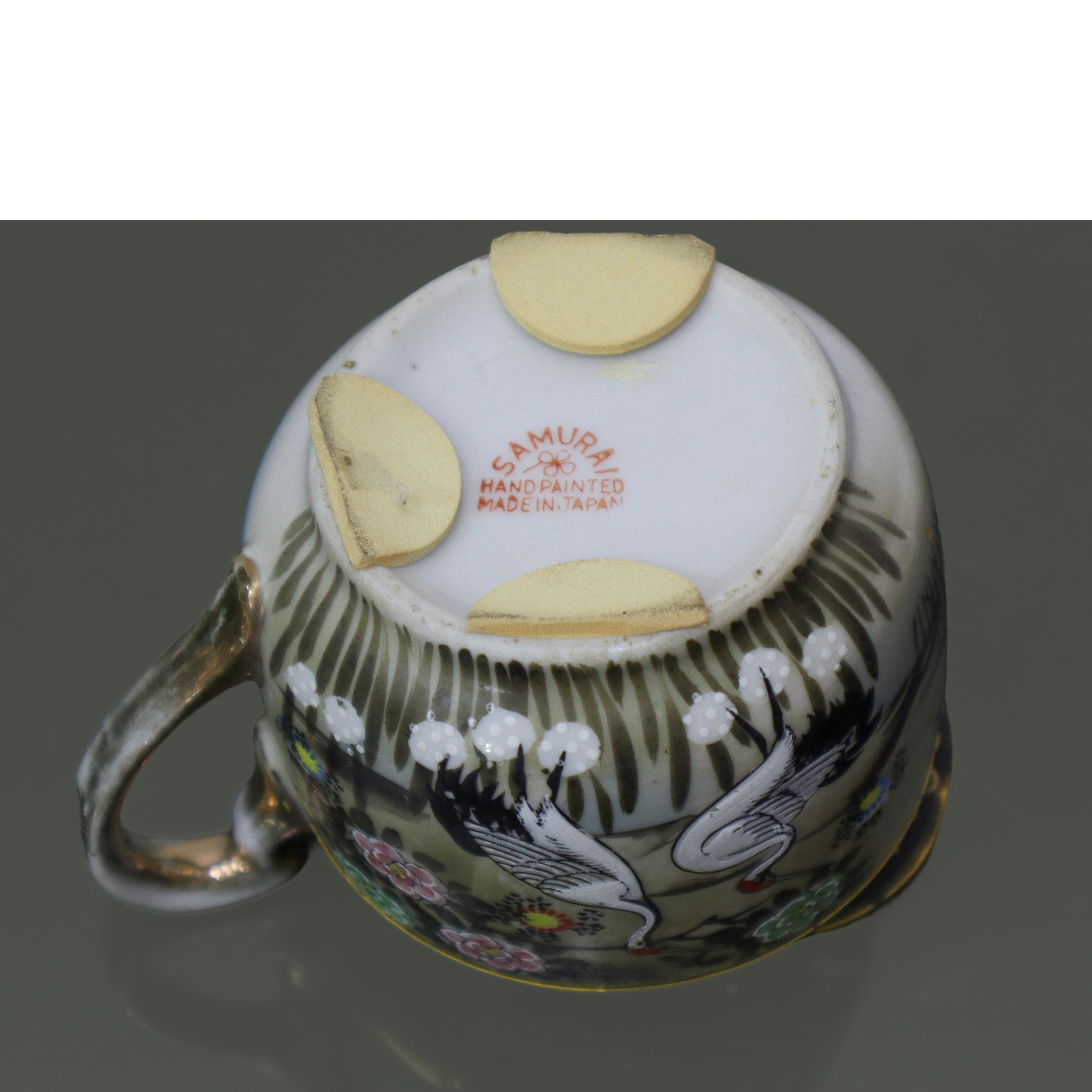 Lattiera Giapponese in Ceramica con Decorazioni Smaltate