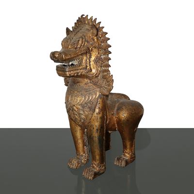 Scultura Orientale di Animale Chimerico