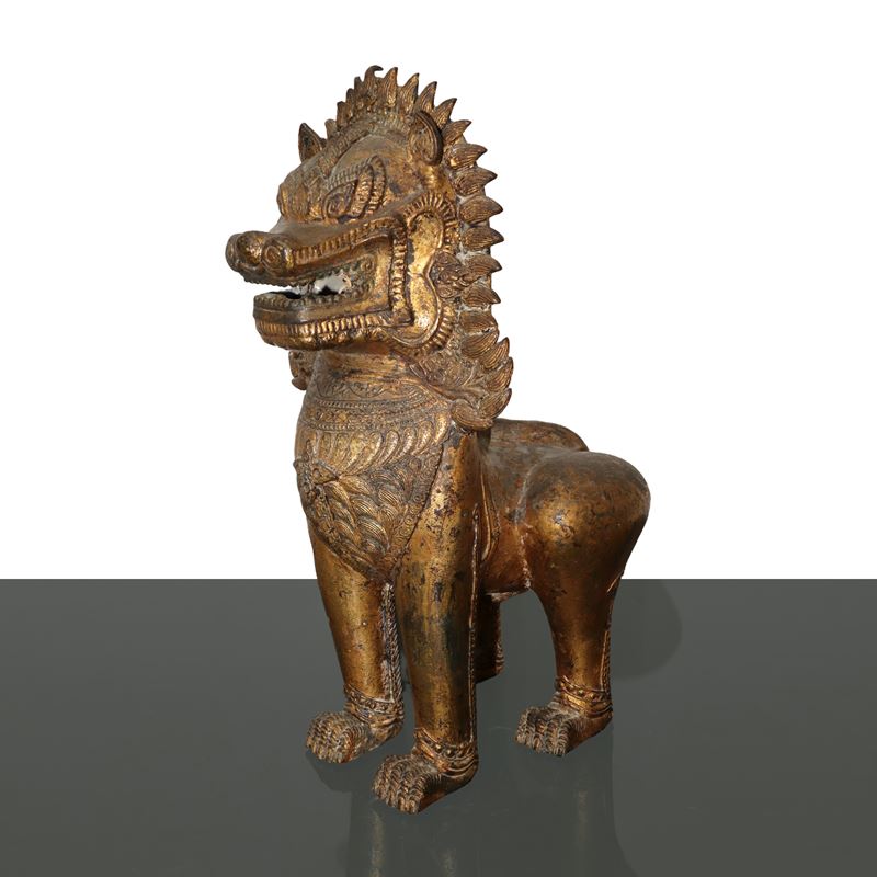 Scultura Orientale di Animale Chimerico