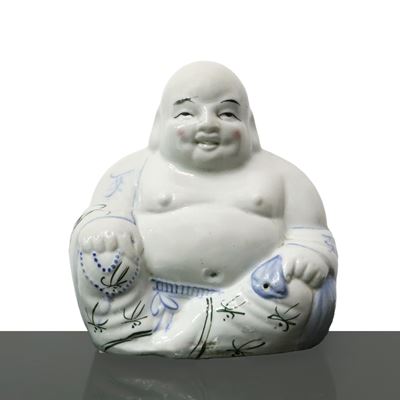 Buddha Putai Ridente in Ceramica
