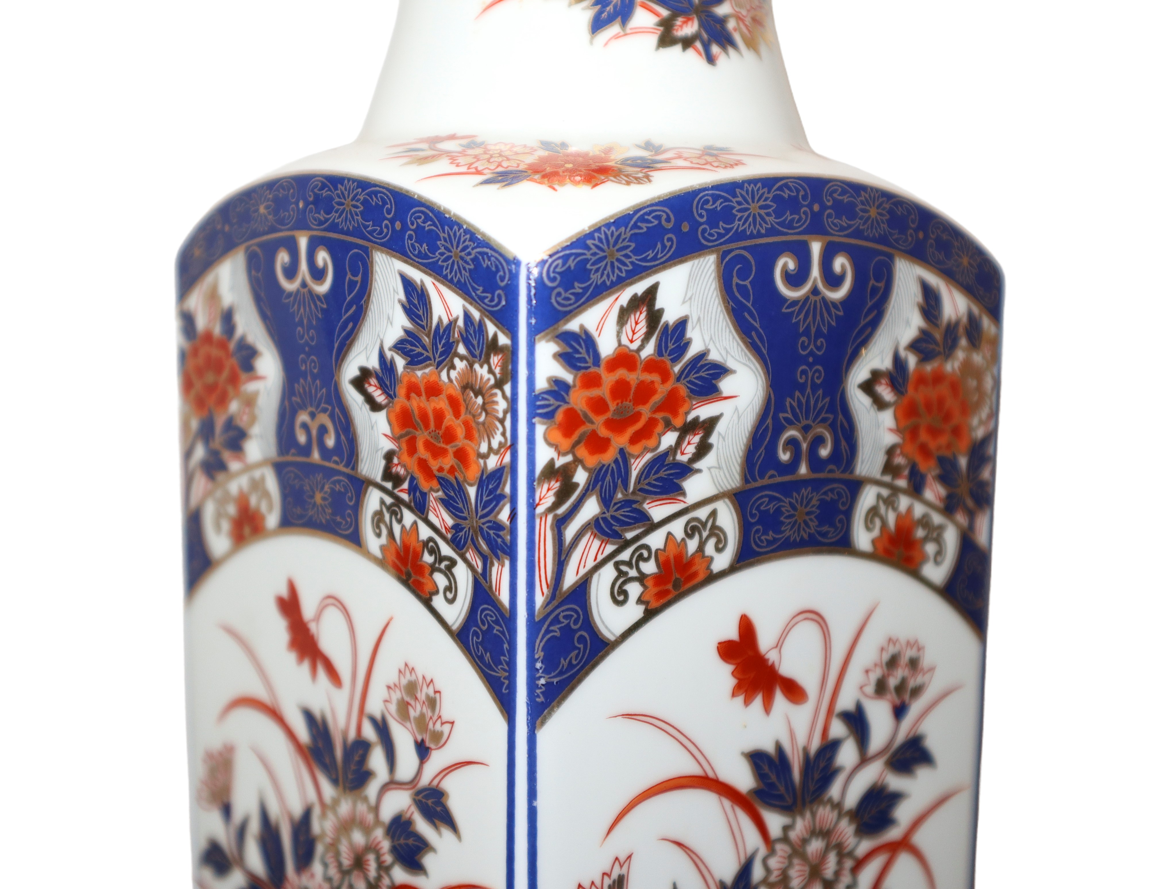 Vaso giapponese in porcellana Imari