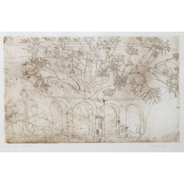 Giuseppe Sorano - Paesaggio con ruderi