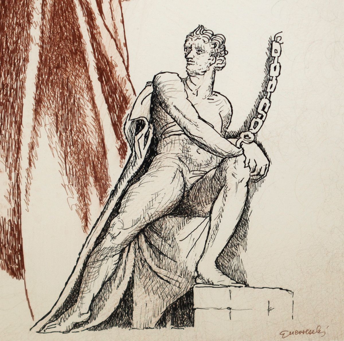 Autore Anonimo del XX Sec. - Senza Titolo