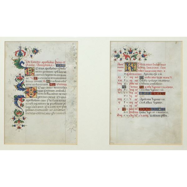 Four illuminated manuscripts