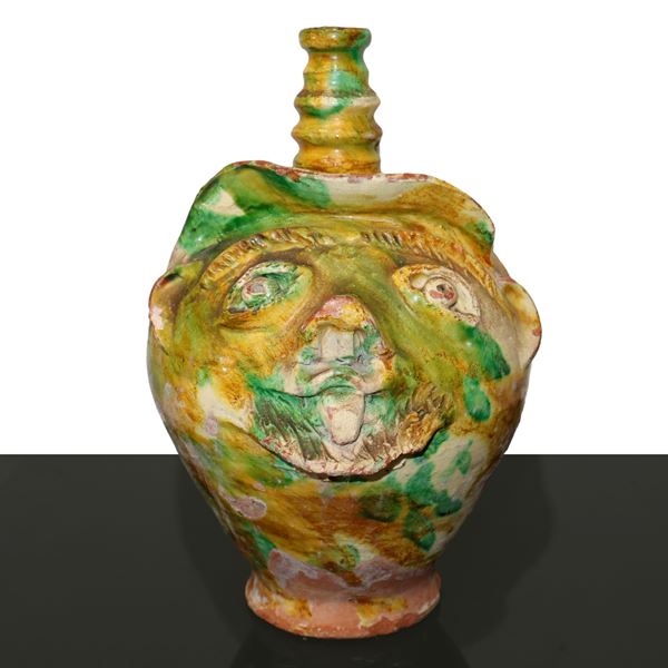 Anthropomorphic terracotta jug