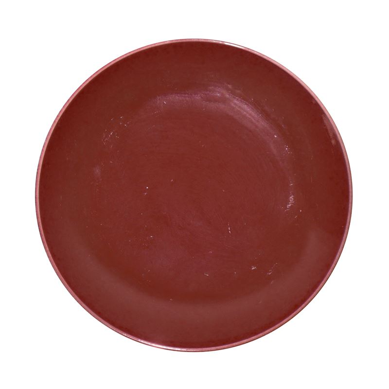 Piatto Rosso Dinastia Quinq, Dao Guang Nian Rhi